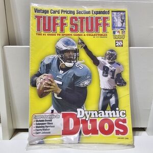 Philadelphia Eagles 2005 Tuff Stuff Sealed Magazine McNabb/Owens front cover